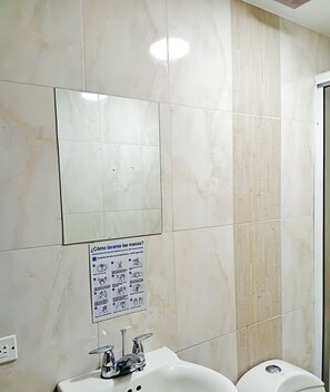 Towels, soap, toilet paper