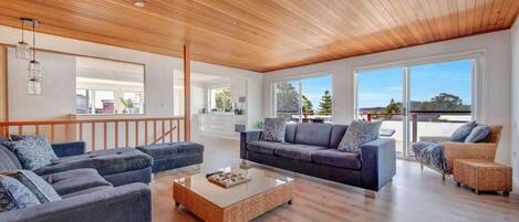 TV, DVD player, books