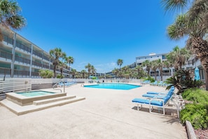 A heated pool