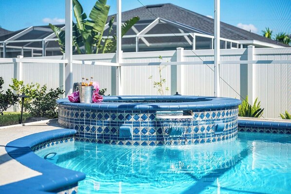 A heated pool