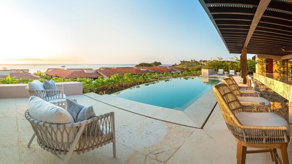 A heated pool