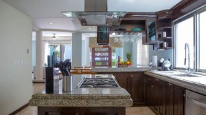 Kühlschrank, Mikrowelle, Herdplatte, Geschirrspüler