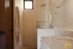 Towels, soap, shampoo, toilet paper