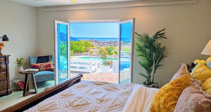 Luxury Oceanfront Retreat – Sauna, Pool, Sunset Views San Miguel Surf break