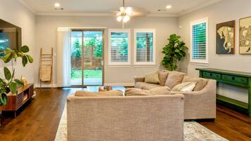 Smart TV, books, music library, video library