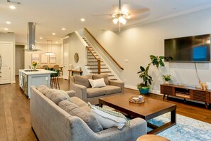 Smart TV, books, music library, video library