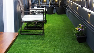 Standard Double Room, City View | Terrace/patio