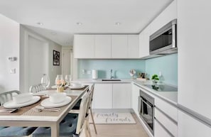 Microwave, oven, stovetop, dishwasher