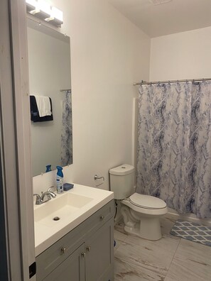 Towels, soap, toilet paper