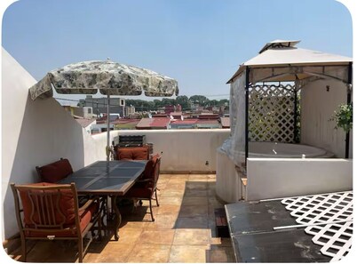 Charming 1-bedroom cabin in Unidad habitacional Santa Teresa with jacuzzi