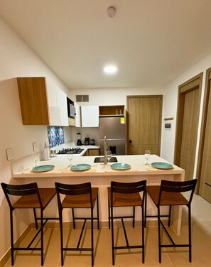 Private kitchen - Cartagena_Baia Kristal-Comfort and Nature (Cartagena de Indias)