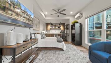 Premium bedding, free WiFi, bed sheets