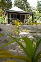Cabana básico, sacada, vista para o oceano | Terraço/pátio