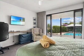 1 habitación, tabla de planchar con plancha, wifi y ropa de cama 