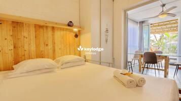 1 bedroom, iron/ironing board, free WiFi, bed sheets