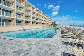 Pool - Oceanfront Gem - Walk to Daytona Beach Pier! (Daytona Beach)