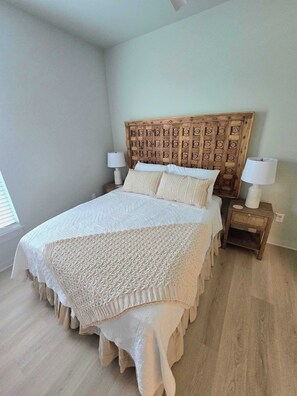 2 bedrooms, iron/ironing board, travel crib, WiFi