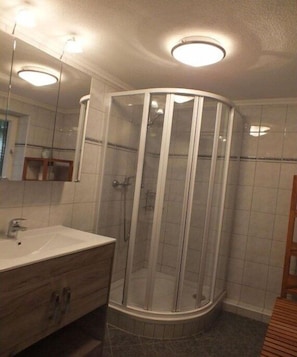 Shower, hair dryer