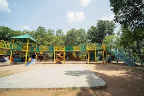 Outdoor banquet area