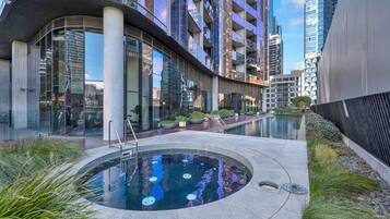 A heated pool