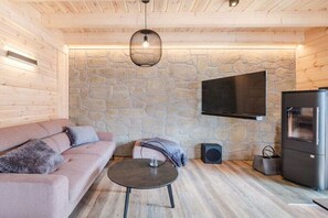 TV connectée, cheminée