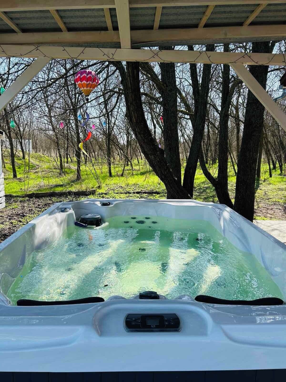 Bain à remous extérieur