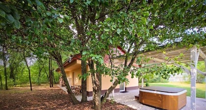 Forest farm with jacuzzi without neighbors, 5 mi from Soltvadkerti Lake Friendly