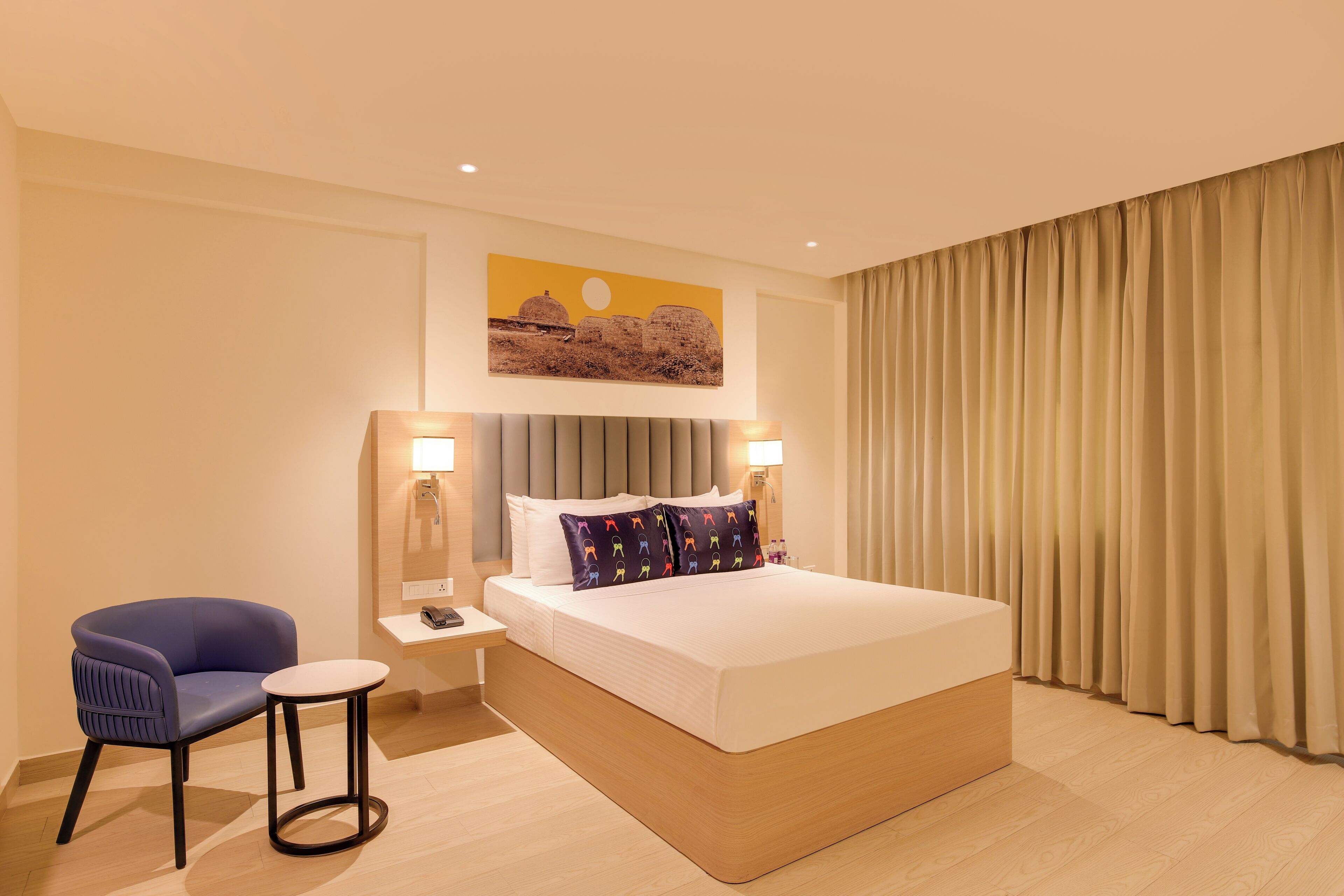 Quarto casal luxo | Escrivaninha, Wi-Fi de cortesia