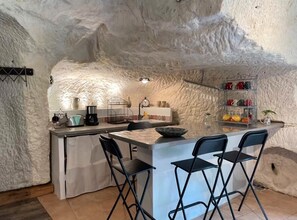 Dining - Troglodyte House Carved in Stone in Loire-Anjou-Touraine Park (Villaines-les-Rochers)