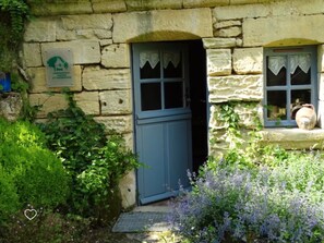Exterior detail - Troglodyte House Carved in Stone in Loire-Anjou-Touraine Park (Villaines-les-Rochers)