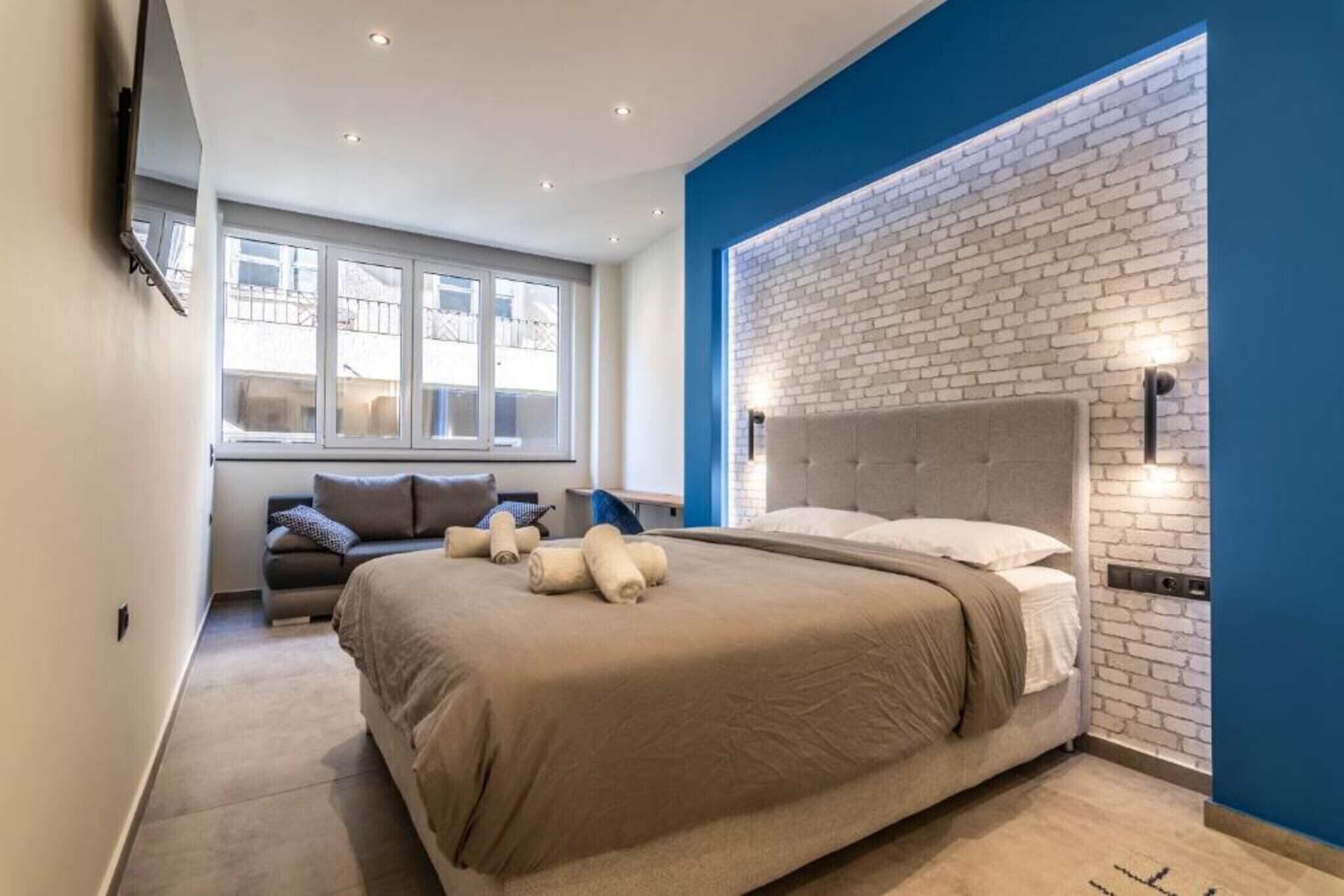 1 soverom, strykejern/-brett, wi-fi (inkludert) og sengetøy