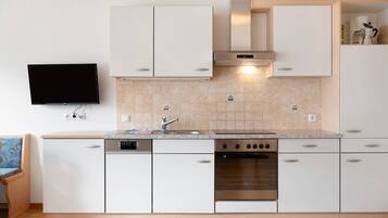 Frigorífico, horno, placa de cocina y lavavajillas