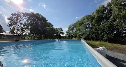 Glamping 'Rosenzauber' with Shared Pool, Wi-Fi and Air Conditioning