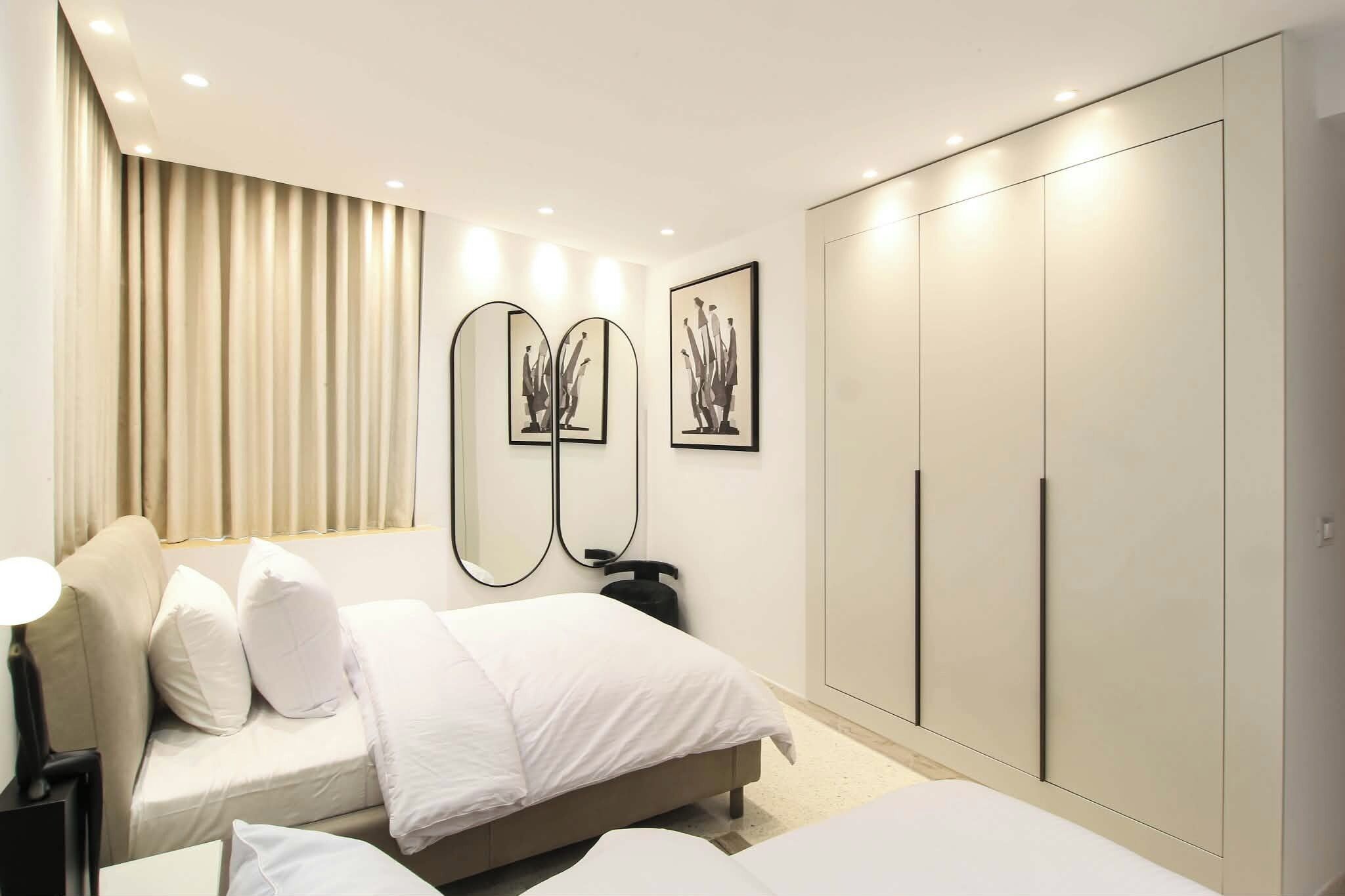 2 chambres, fer et planche à repasser, accès Internet, draps fournis