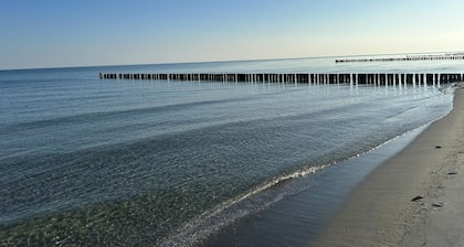 50m from the beach - Cozy thatched house in Zingst with garden