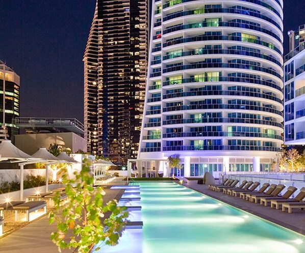 Indoor pool, outdoor pool