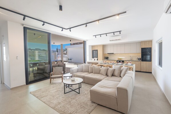 Villa, 5 Bedrooms, Private Pool, Garden View | Living room - Ayia Napa Orea Villa OR8 (Ayia Napa)
