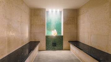 Sauna, Dampfbad, Körperbehandlungen, Hydrotherapie, Aromatherapie