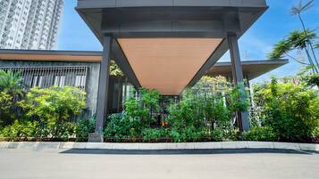 Voorkant van accommodatie