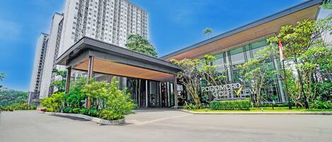 Voorkant van accommodatie