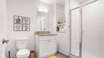 淋浴設備、風筒、提供毛巾