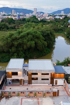 Majoituspaikan julkisivu