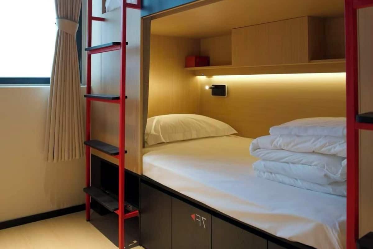 Senior Shared Dormitory, Women only | Hypo-allergenic bedding, blackout drapes, free WiFi