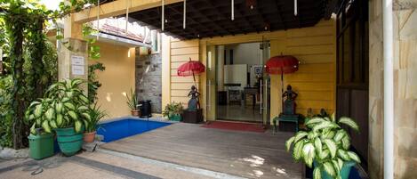 Façade de l’hébergement