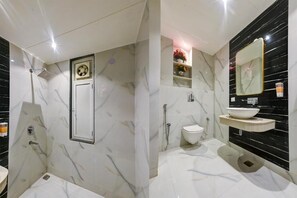 Towels, soap, toilet paper