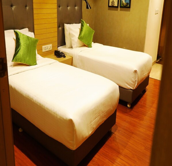 Executive Twin kamer | Lakens van Egyptisch katoen, luxe beddengoed, gratis wifi