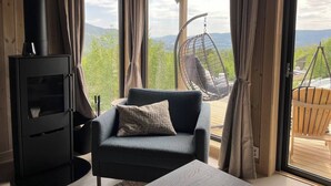 Cabin, 4 Bedrooms, Terrace, Lake View | Living area - Cabin at Norefjell ski Resort, Nice View (Krodsherad)