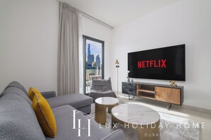 Appartement, balkon, uitzicht op het water | Woonruimte