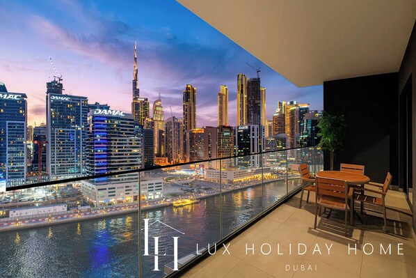 Lägenhet - balkong - utsikt mot kanalen | Balkong