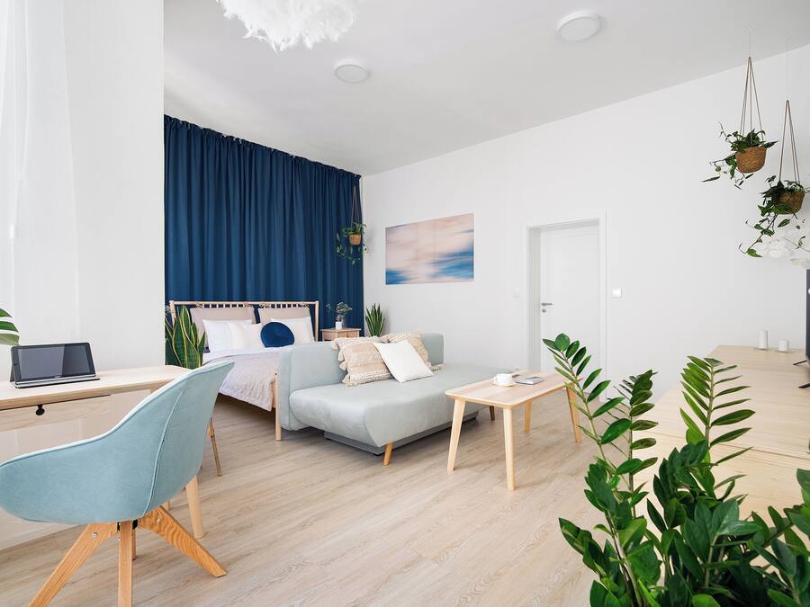 Deluxe Apartment | Desk, blackout drapes, free WiFi